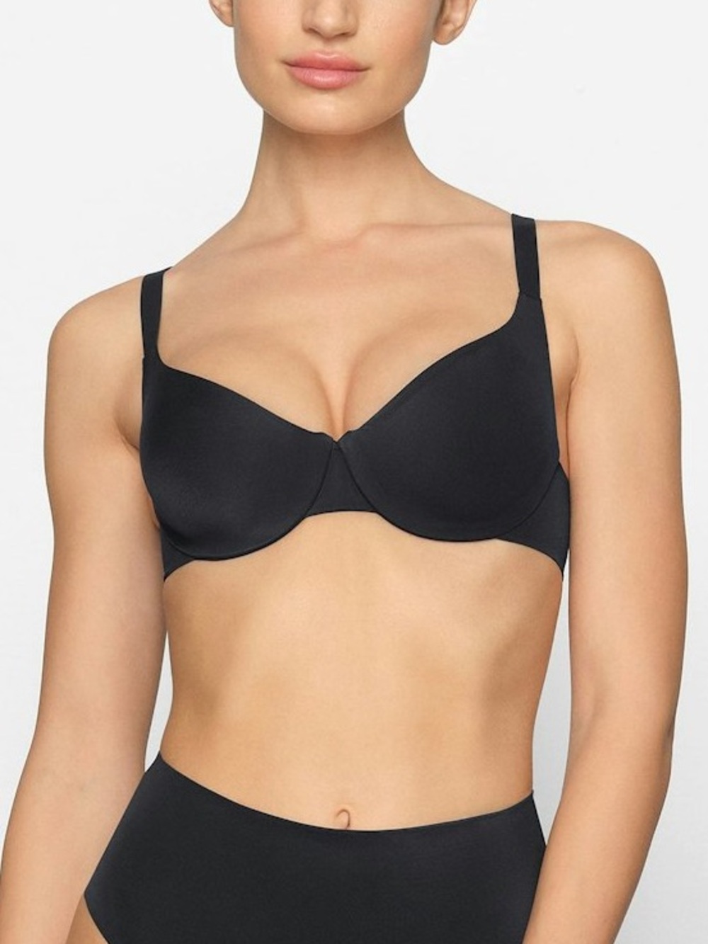 SKIMS Smoothing Intimates Unlined Full Coverage Bra Onyx Women’s Size 32DDD
